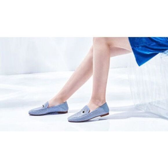 Staccato Big Eyes Wink Loafer / Slides Collections Sparkly Blue Women’s Size 8 - Picture 12 of 13